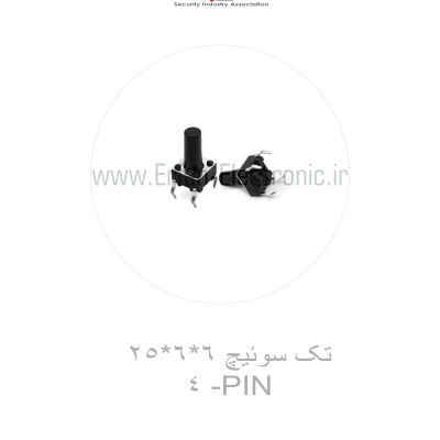 تک سوئیچ 6*6*25 - 4PIN